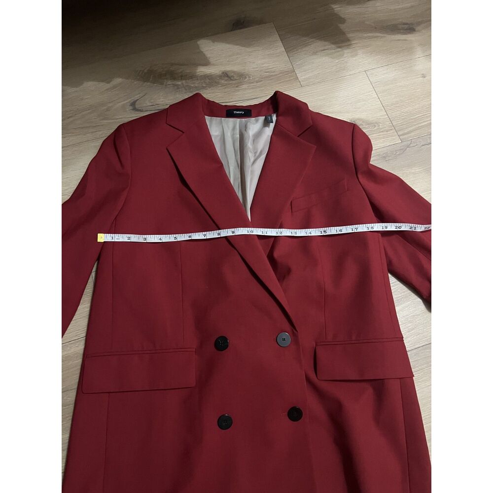 Theory Piazza Double-Breasted Blazer | Size: 8 - Picture 4 of 8